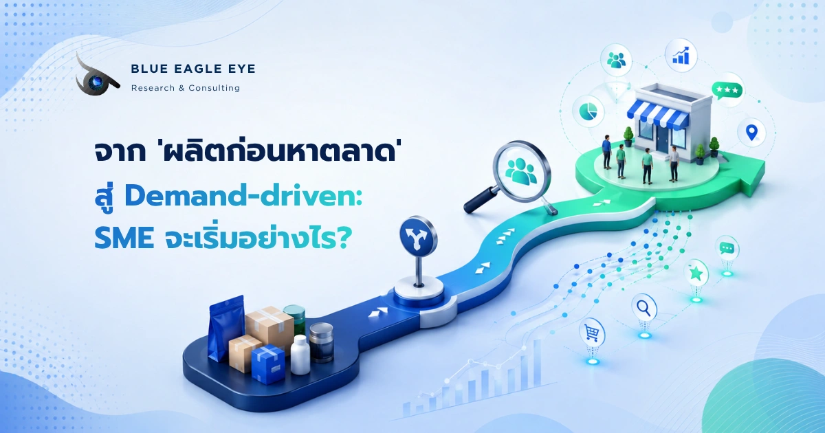SME เปลี่ยนจากการคิดแบบ Product-First ไปสู่กลยุทธ์ Demand-Driven โดยใช้ข้อมูลลูกค้า สัญญาณตลาด และพฤติกรรมเป็นตัวนำ