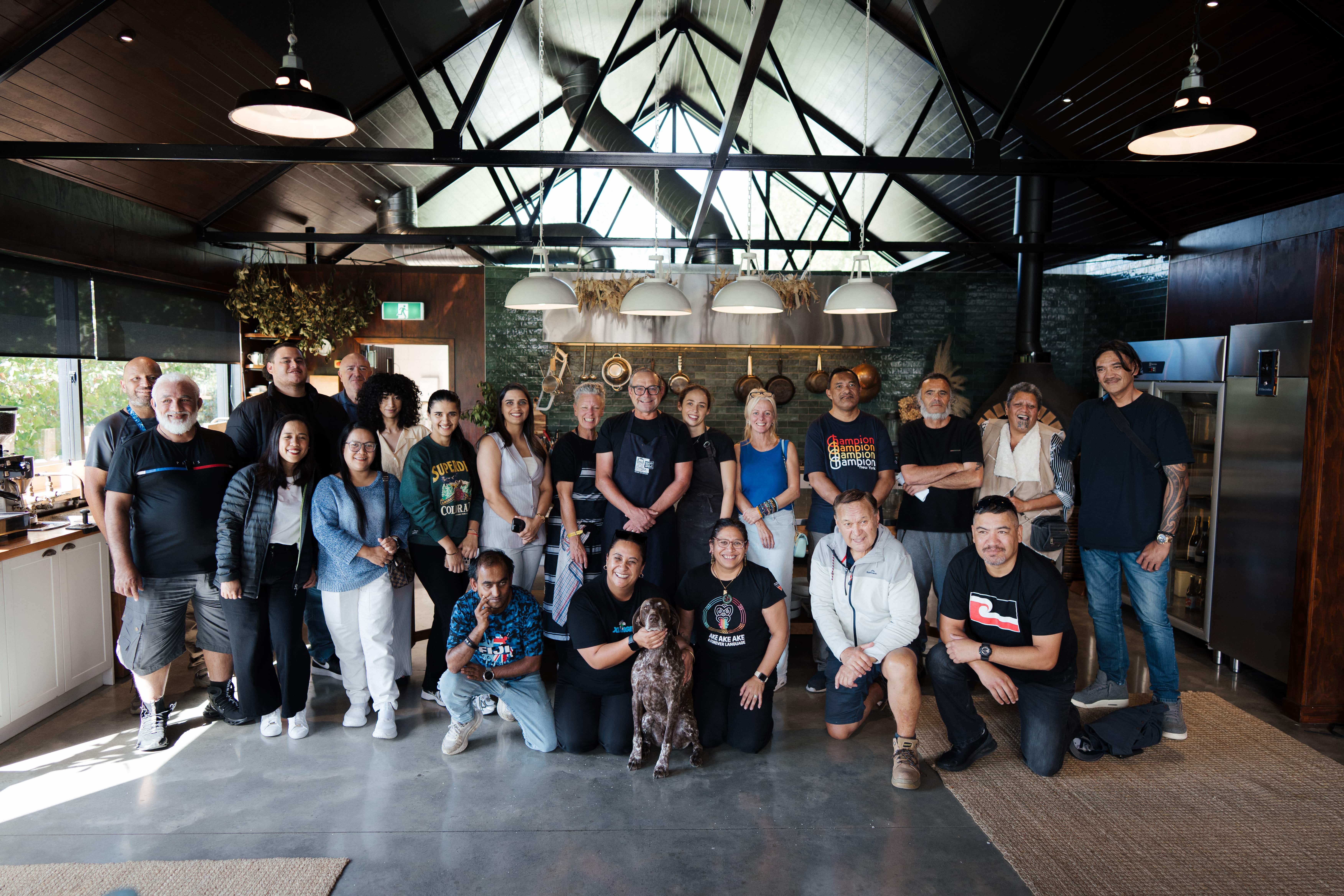 The Mana Ātea team together