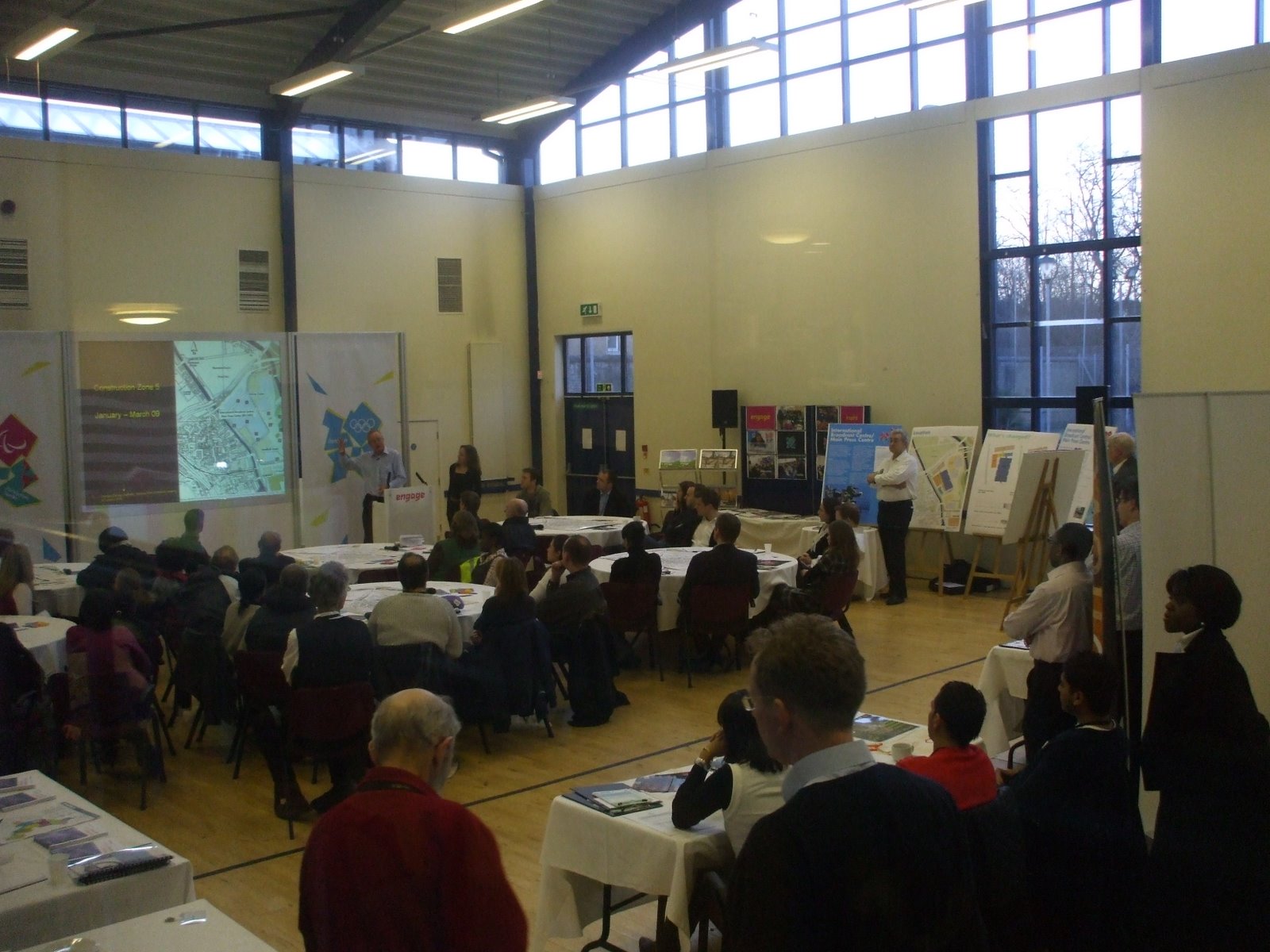 The Hall set up for a conference