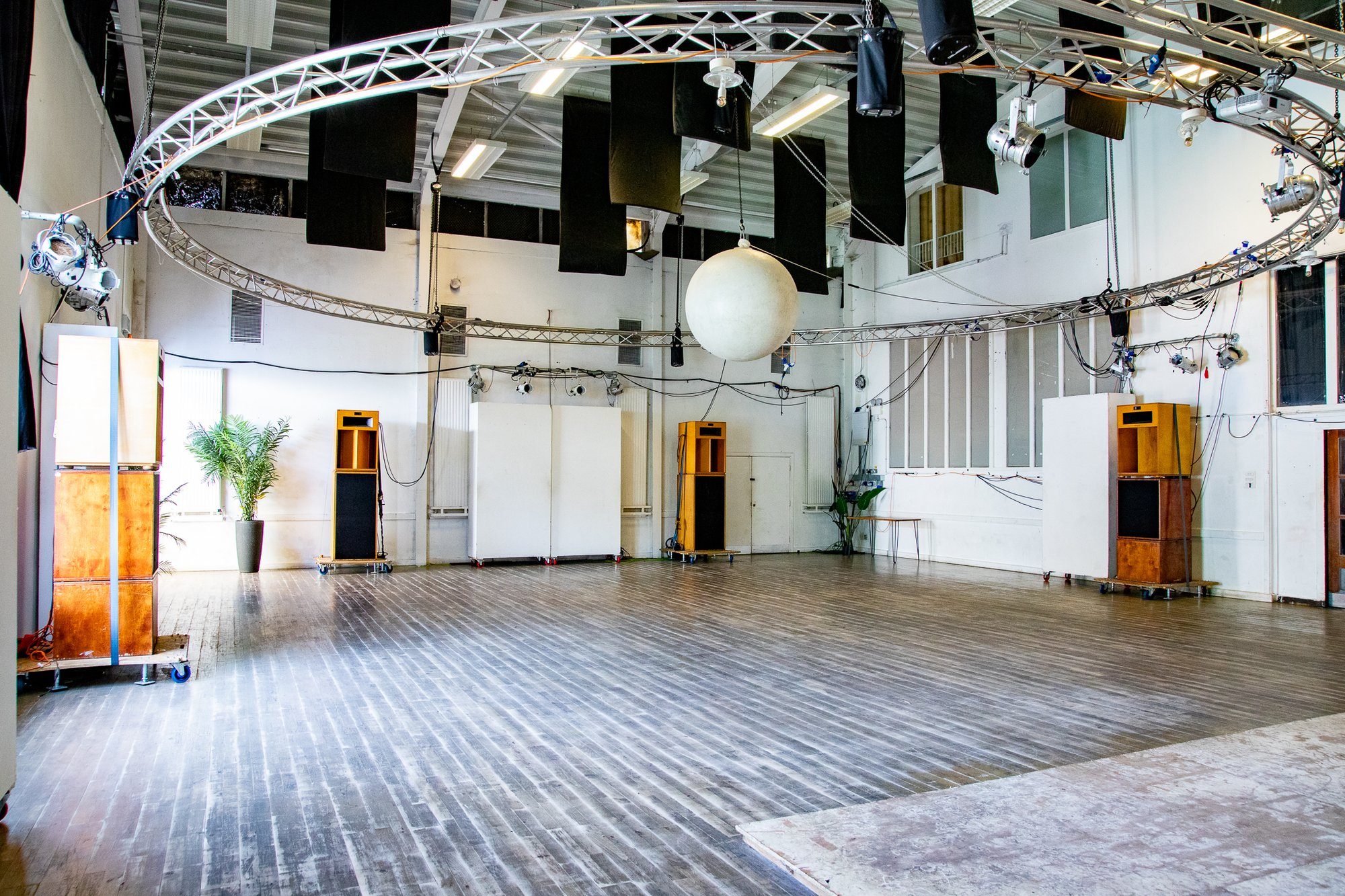The Hall empty, ready for setup