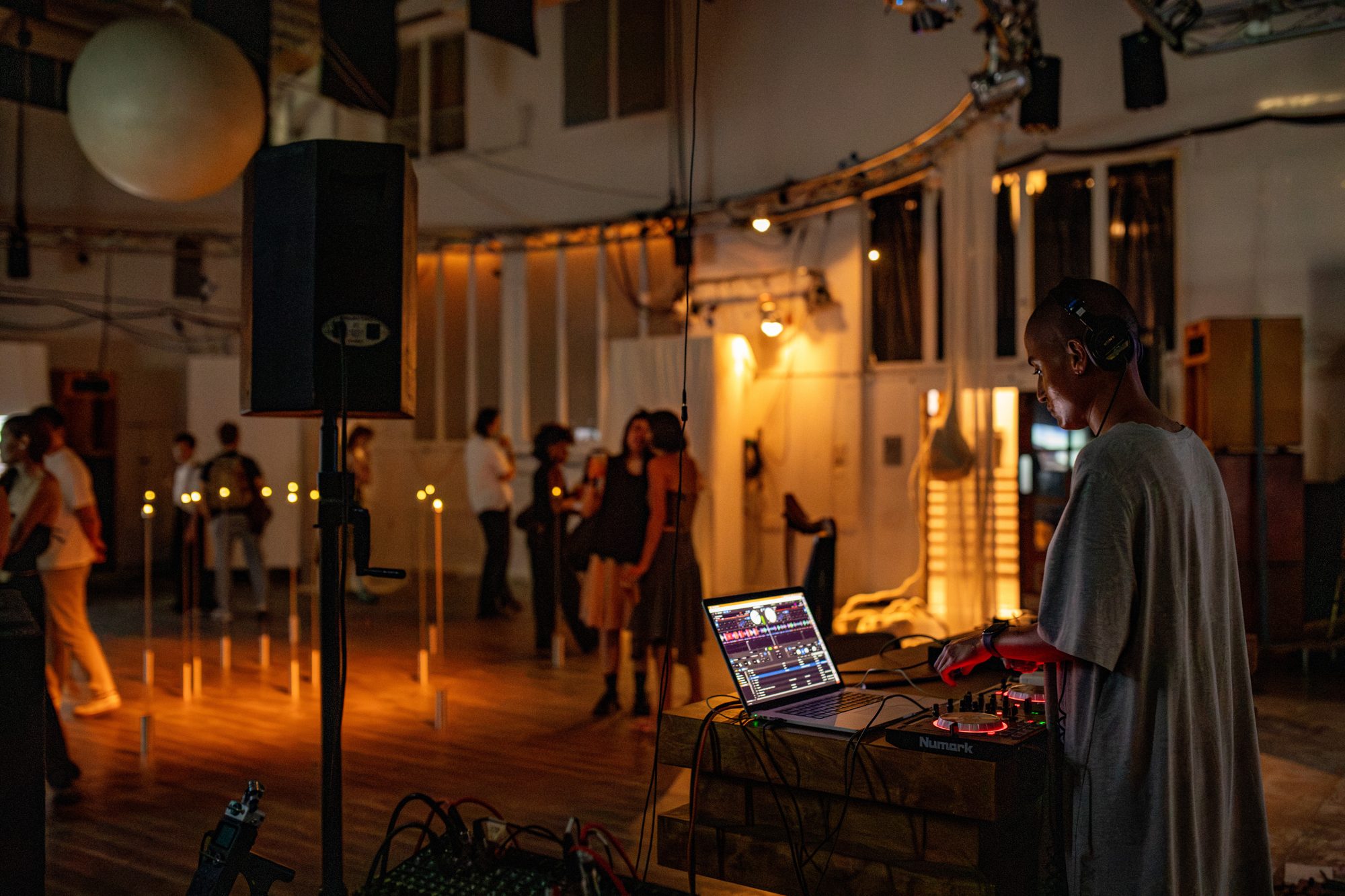 A DJ playing in the Hall