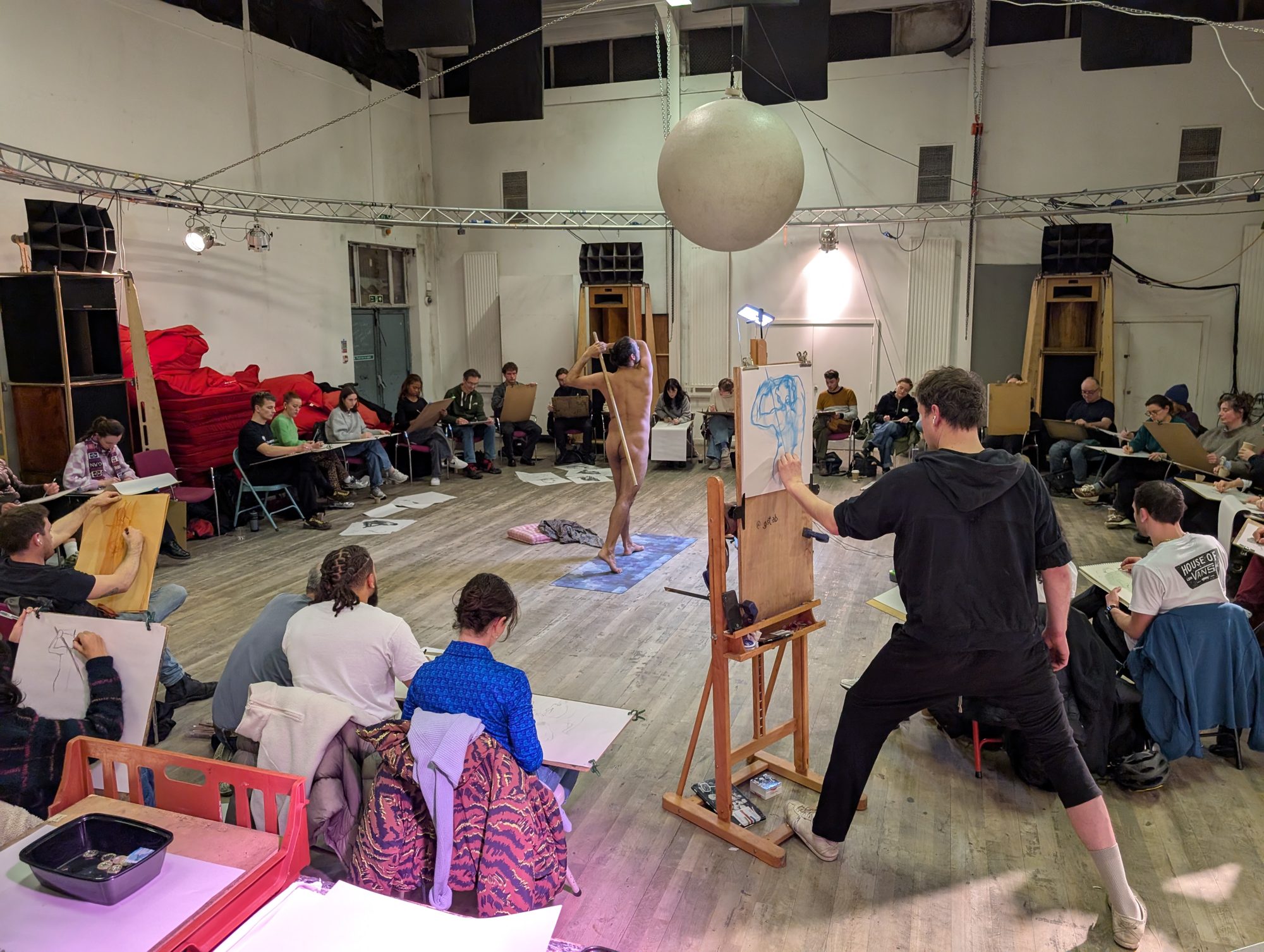 Life drawing workshop in the Hall