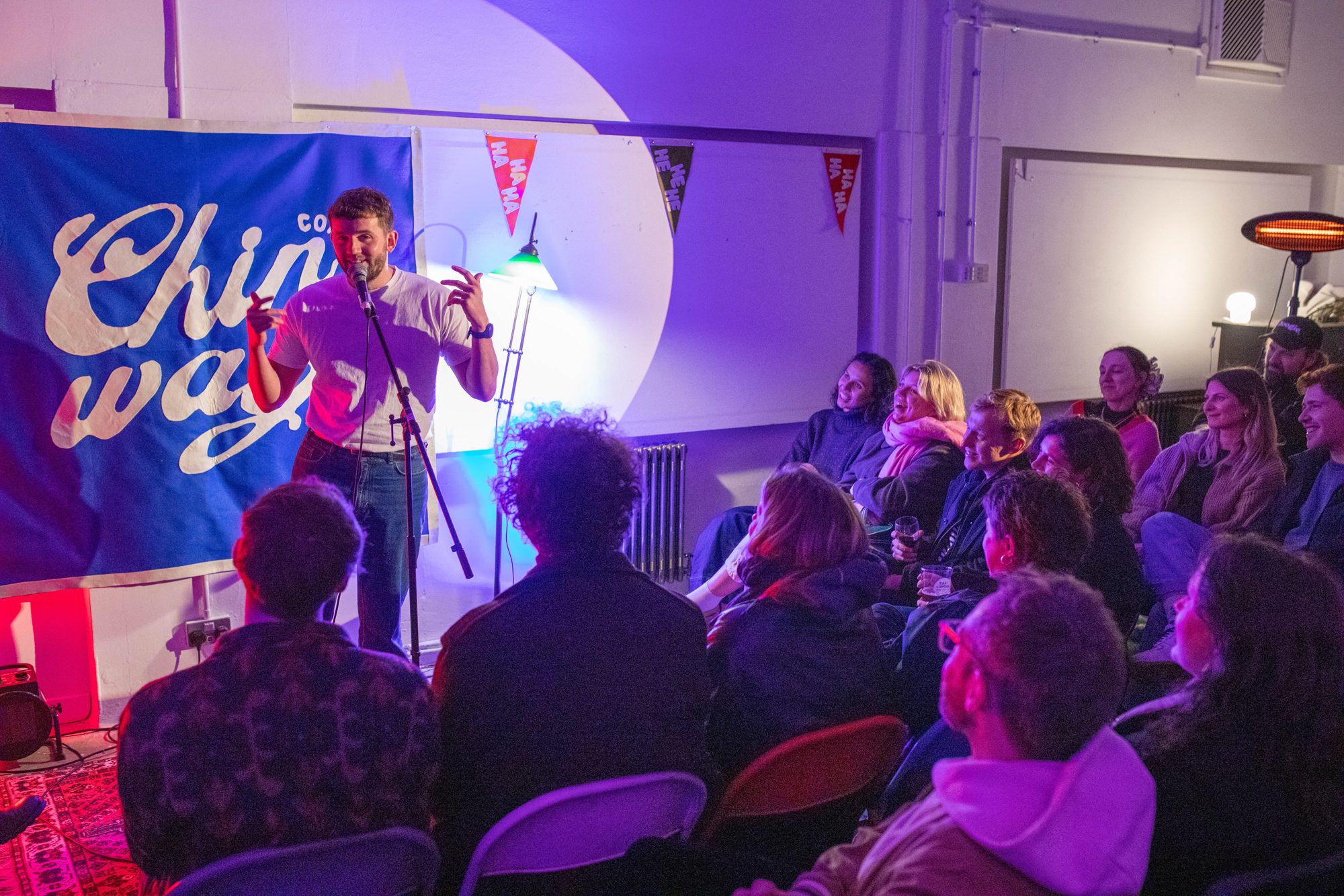 Comedy night in the Sunroom