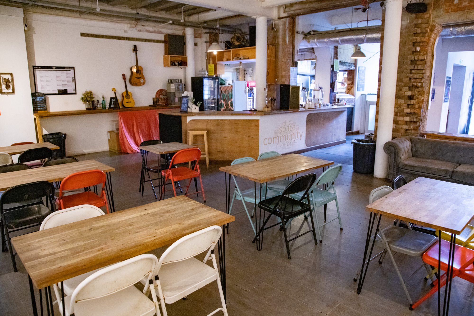 The cafe at Eastway Baths