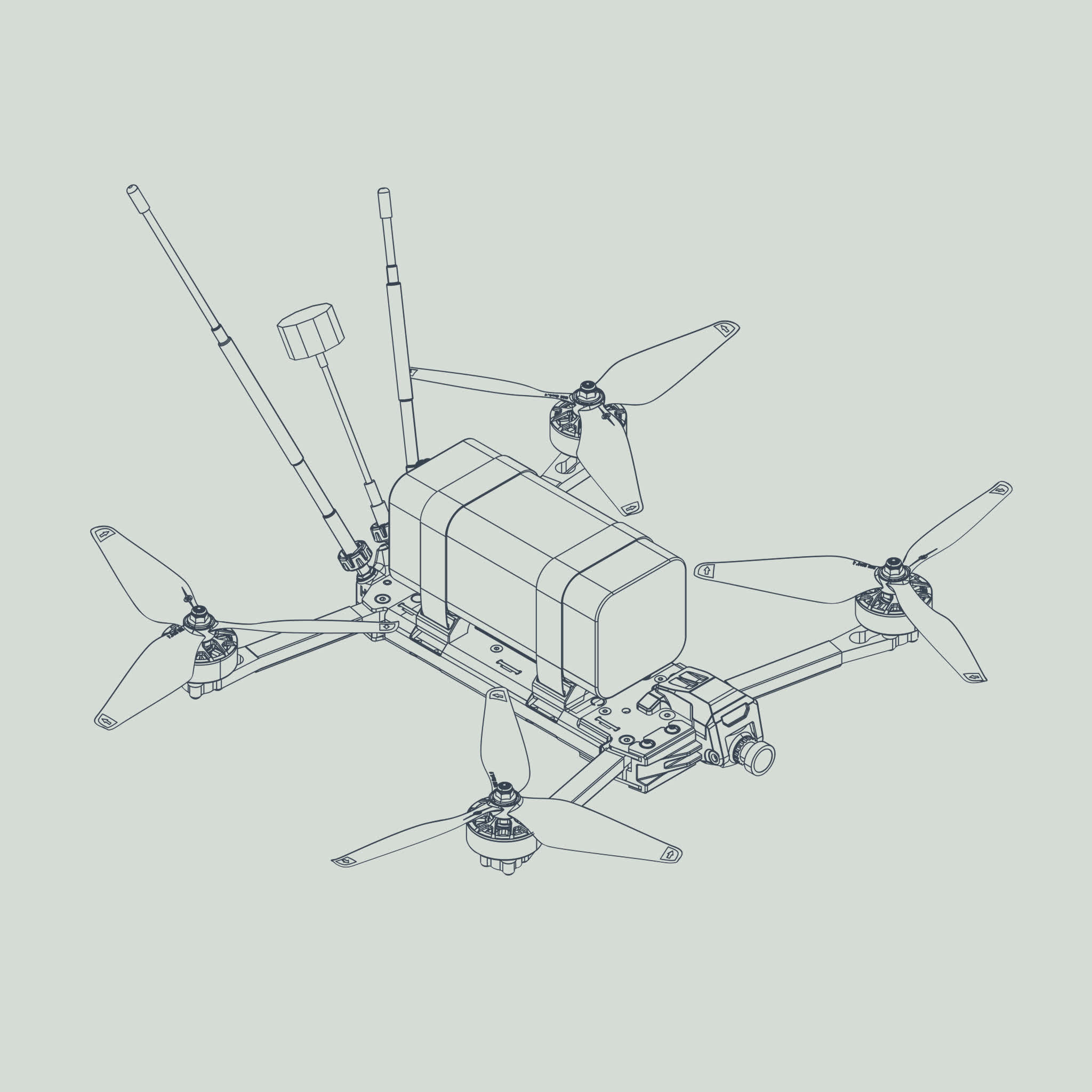 Neros Archer 8" drone schema.