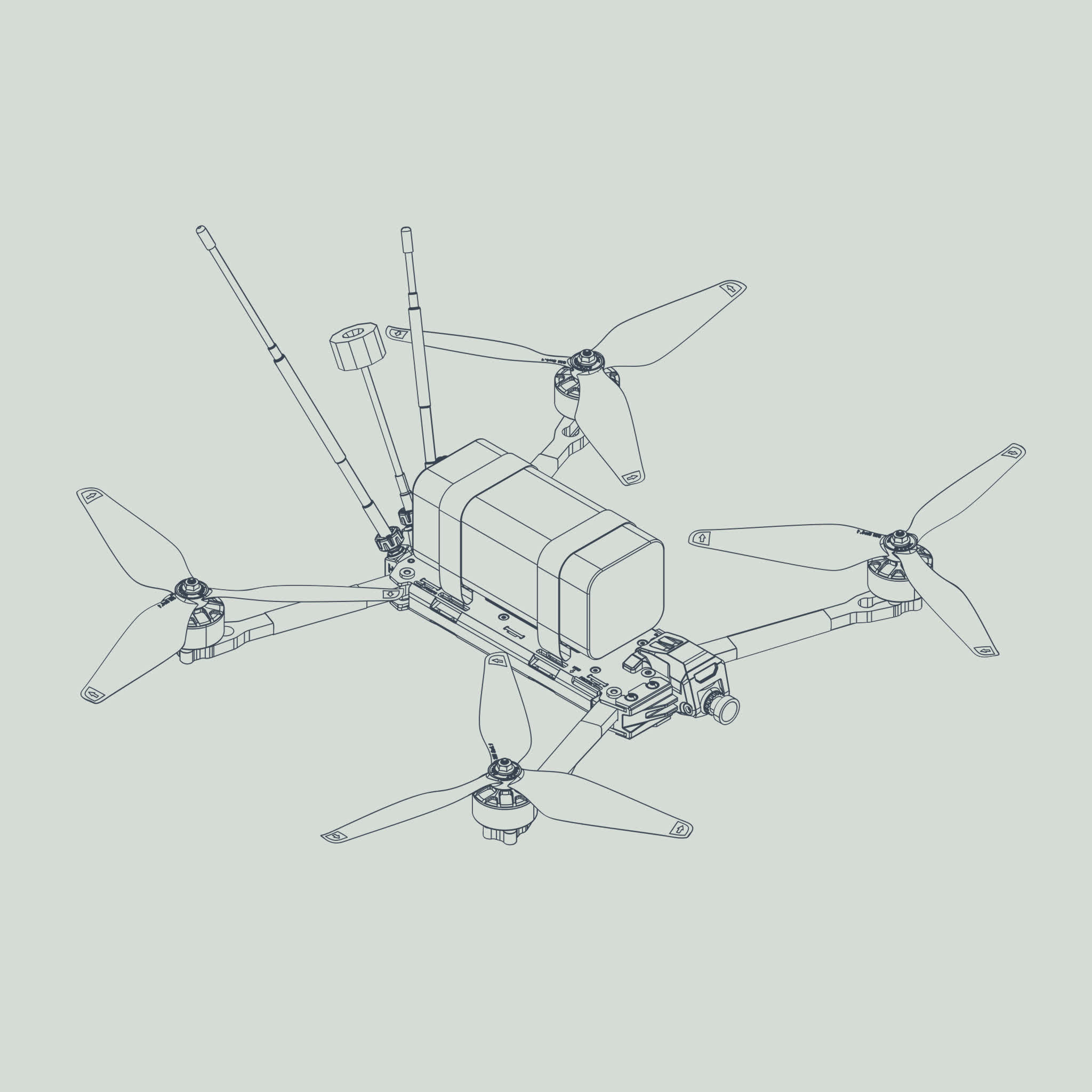 Neros Archer 10" drone schema.