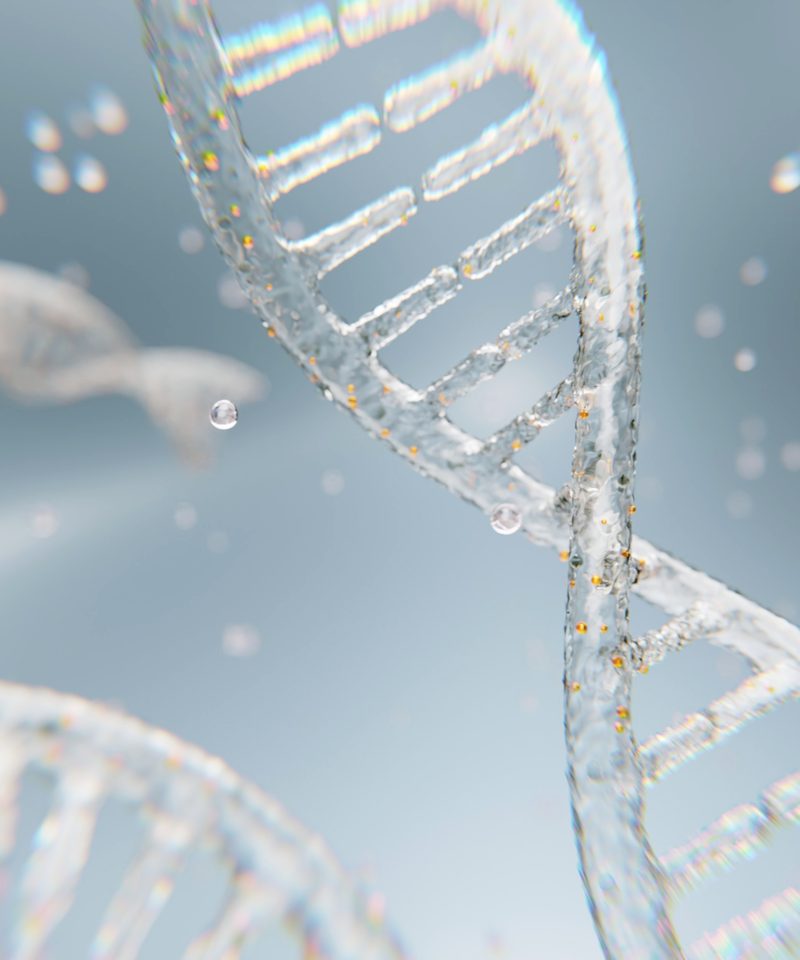 Rendering of a DNA double helix strand