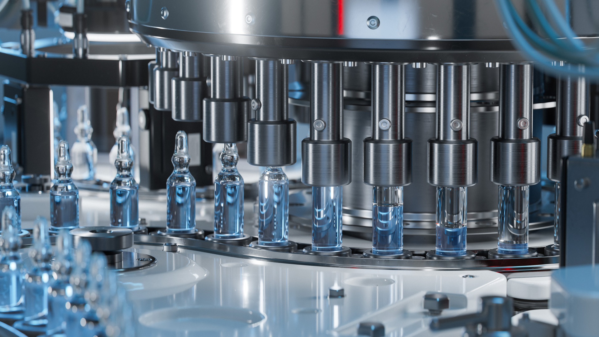 Automated pharmaceutical filling line