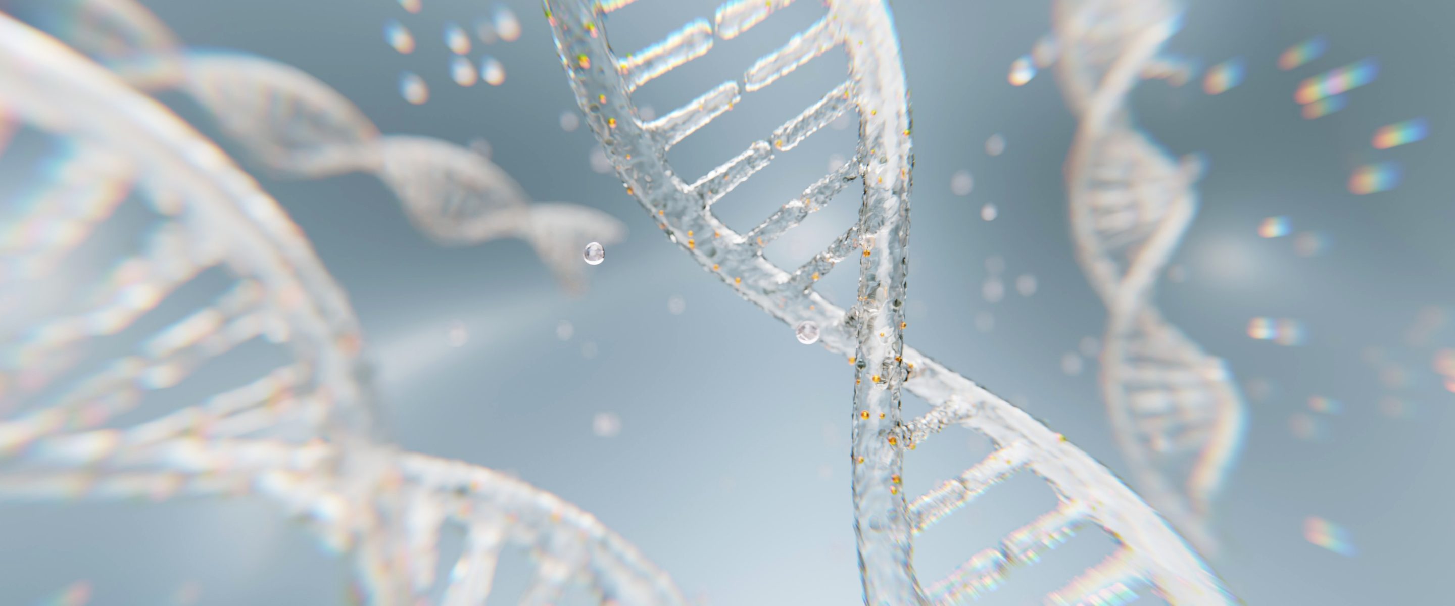 Rendering of a DNA double helix strand