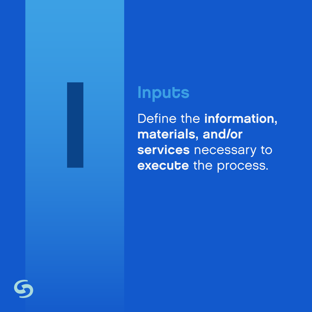 Secondly, you need to identify the information, materials, and/or services necessary to