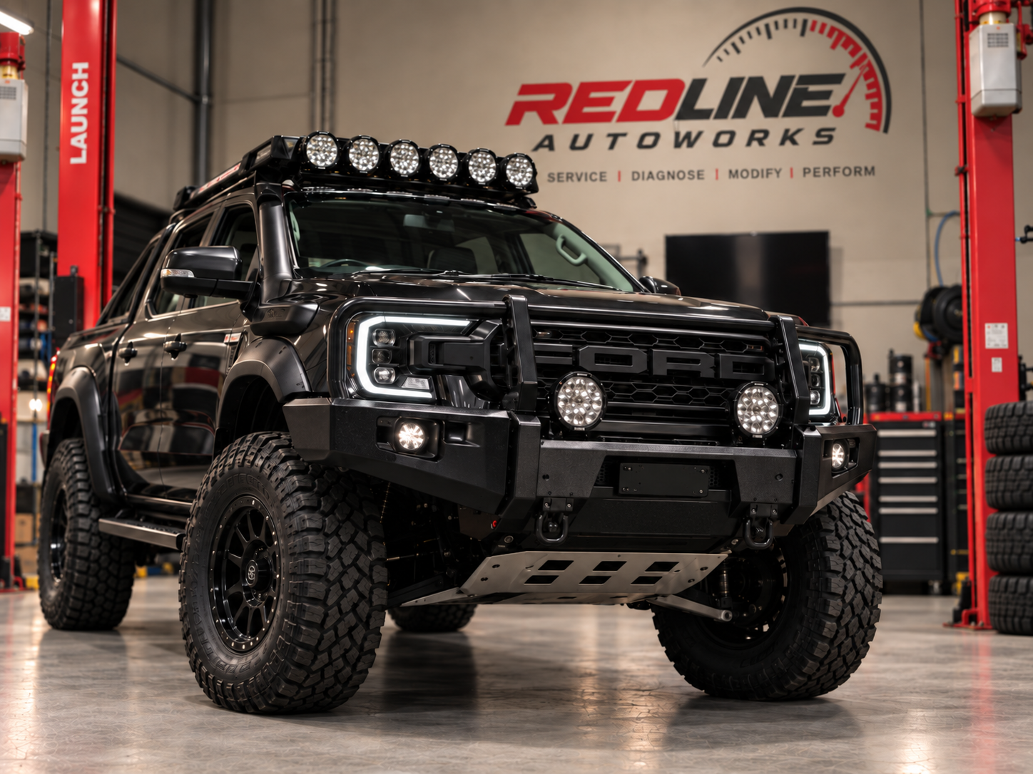 4x4 accessories and custom fitout work at Redline Autoworks