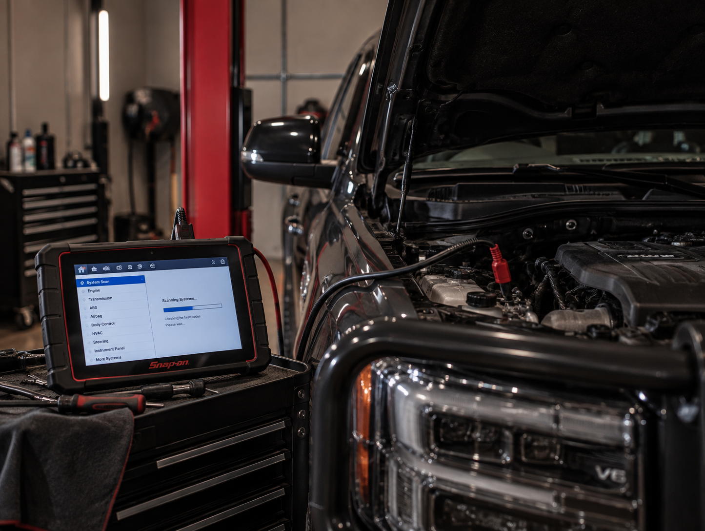 Vehicle diagnostics and mechanical fault finding at Redline Autoworks