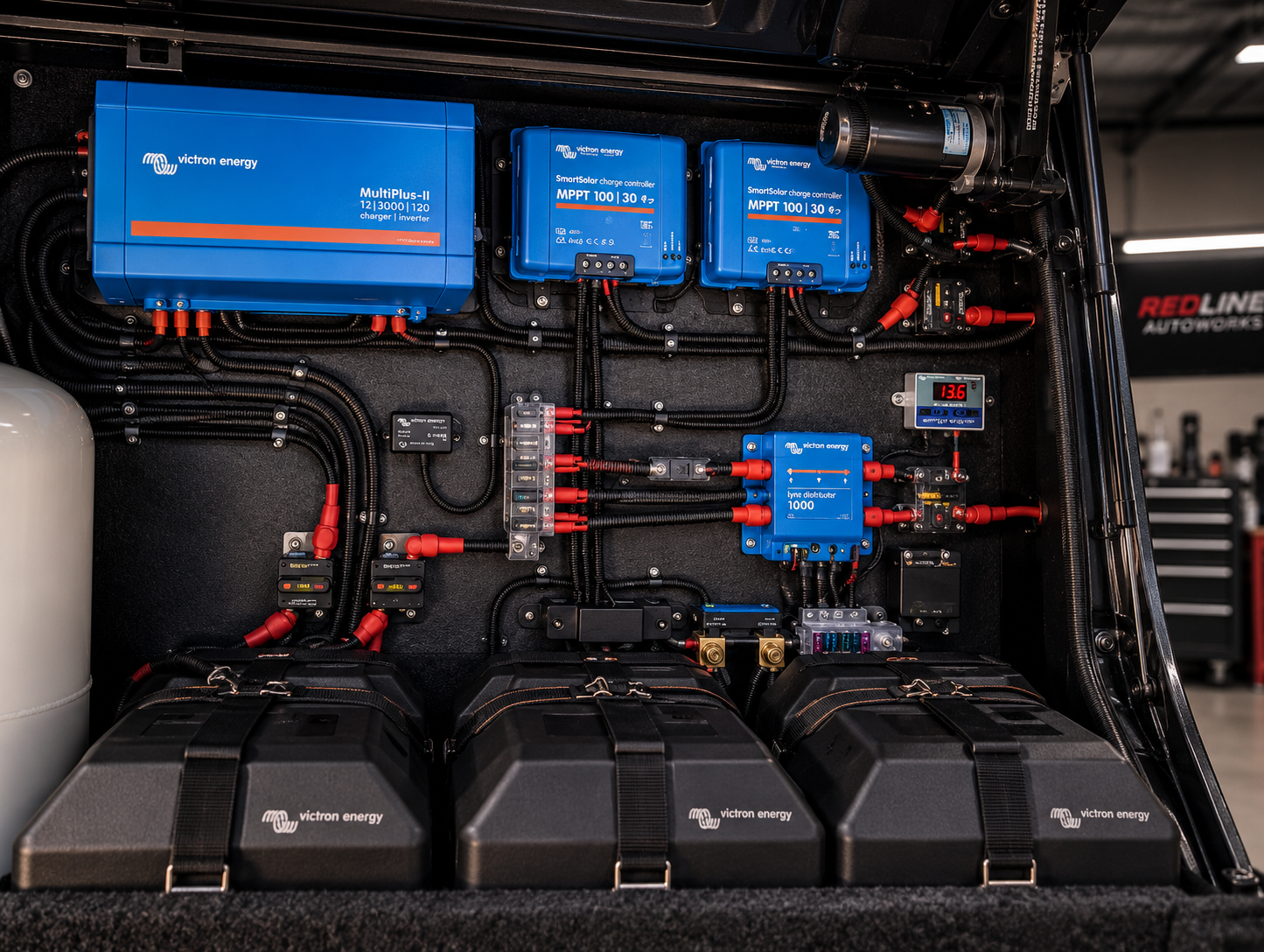 12V auto electrical fitout work at Redline Autoworks
