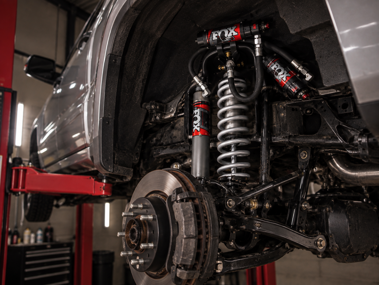 Brake and suspension work at Redline Autoworks