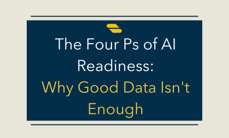 Illustration representing the Four Ps of AI readiness framework