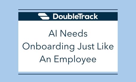 Illustration representing onboarding an AI agent like a new employee
