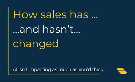 Illustration representing how B2B sales has changed over time