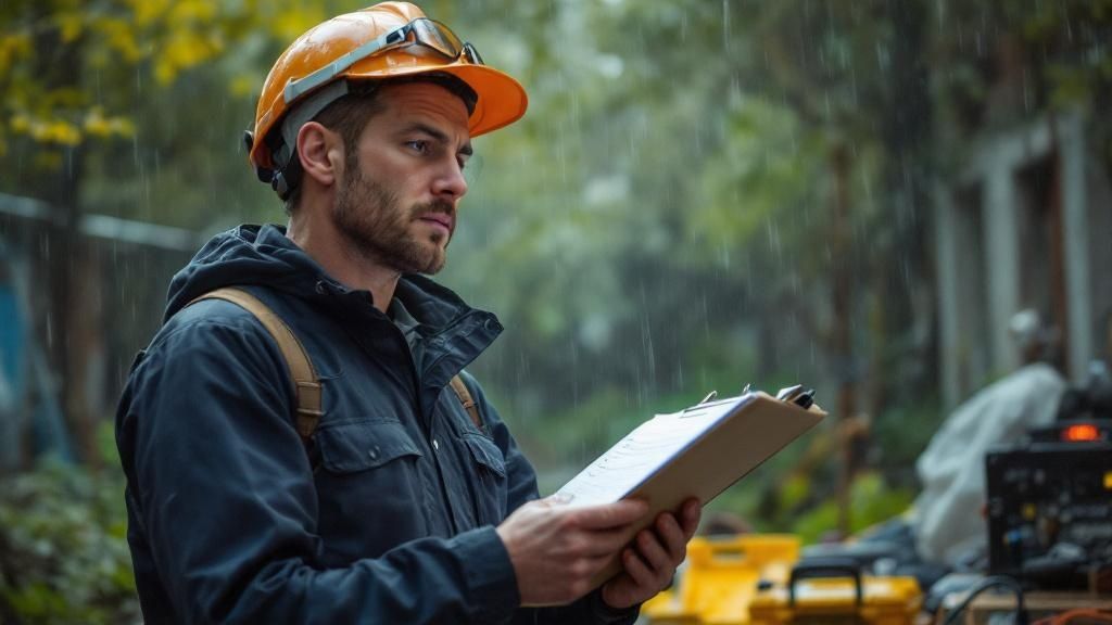 Essential components of a field service report.