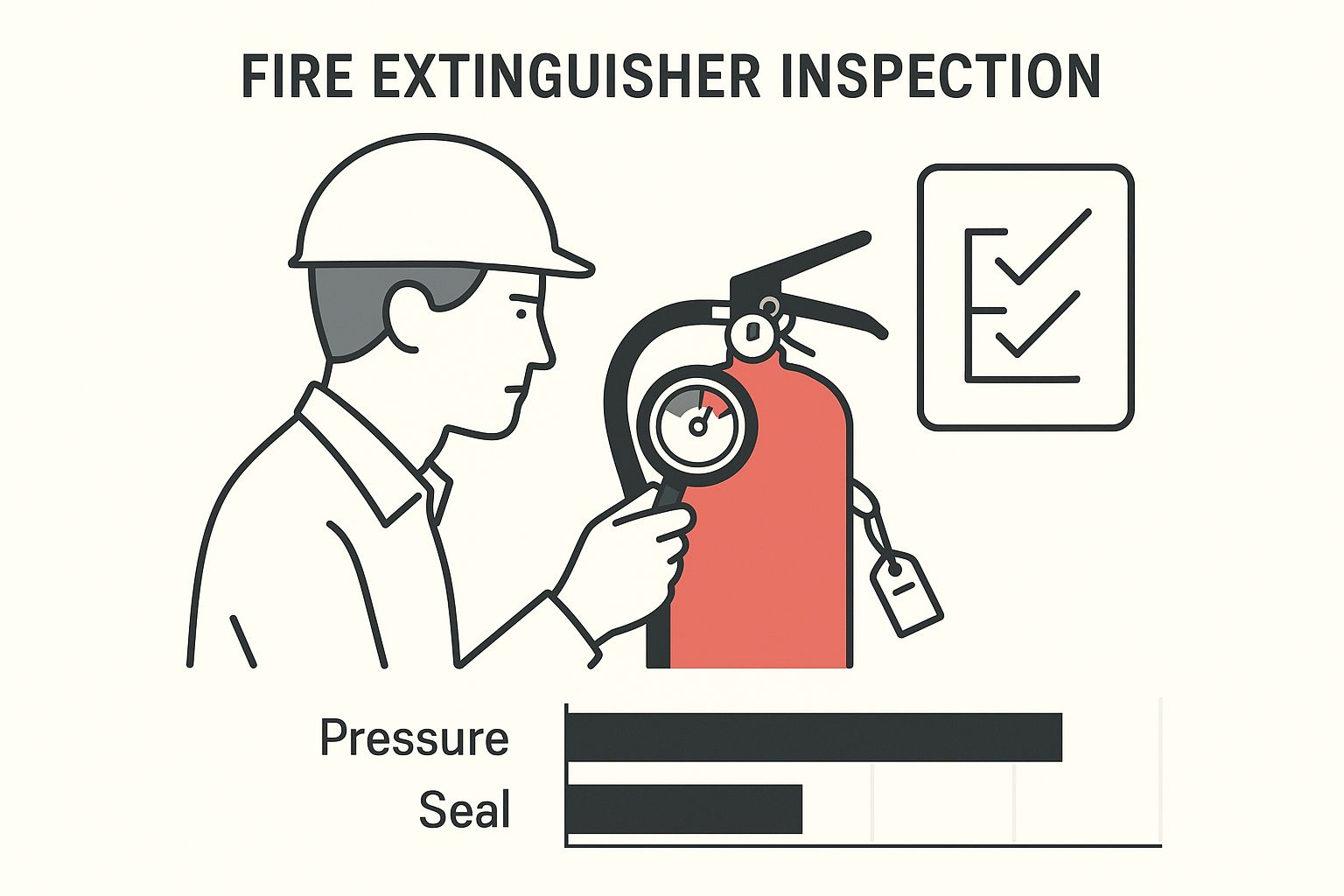 Infographic about fire extinguisher annual inspection