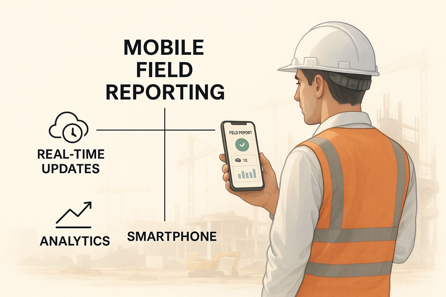 Infographic about mobile field reporting software