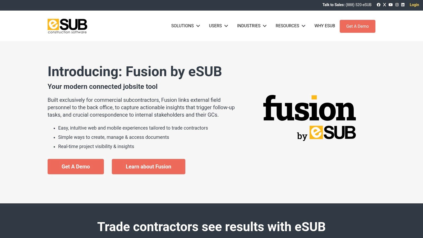 eSUB Construction