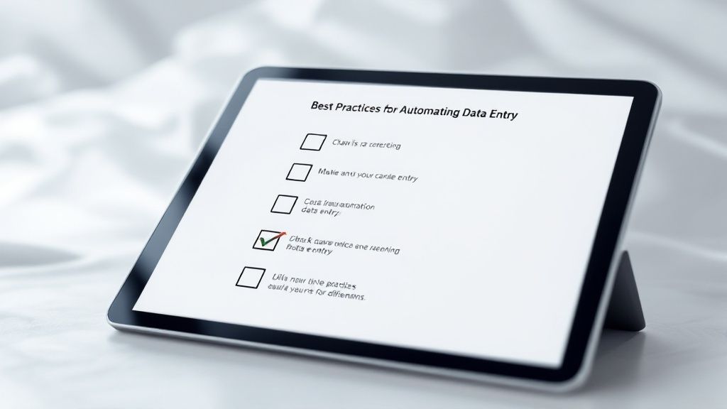 Planning your data entry automation strategy
