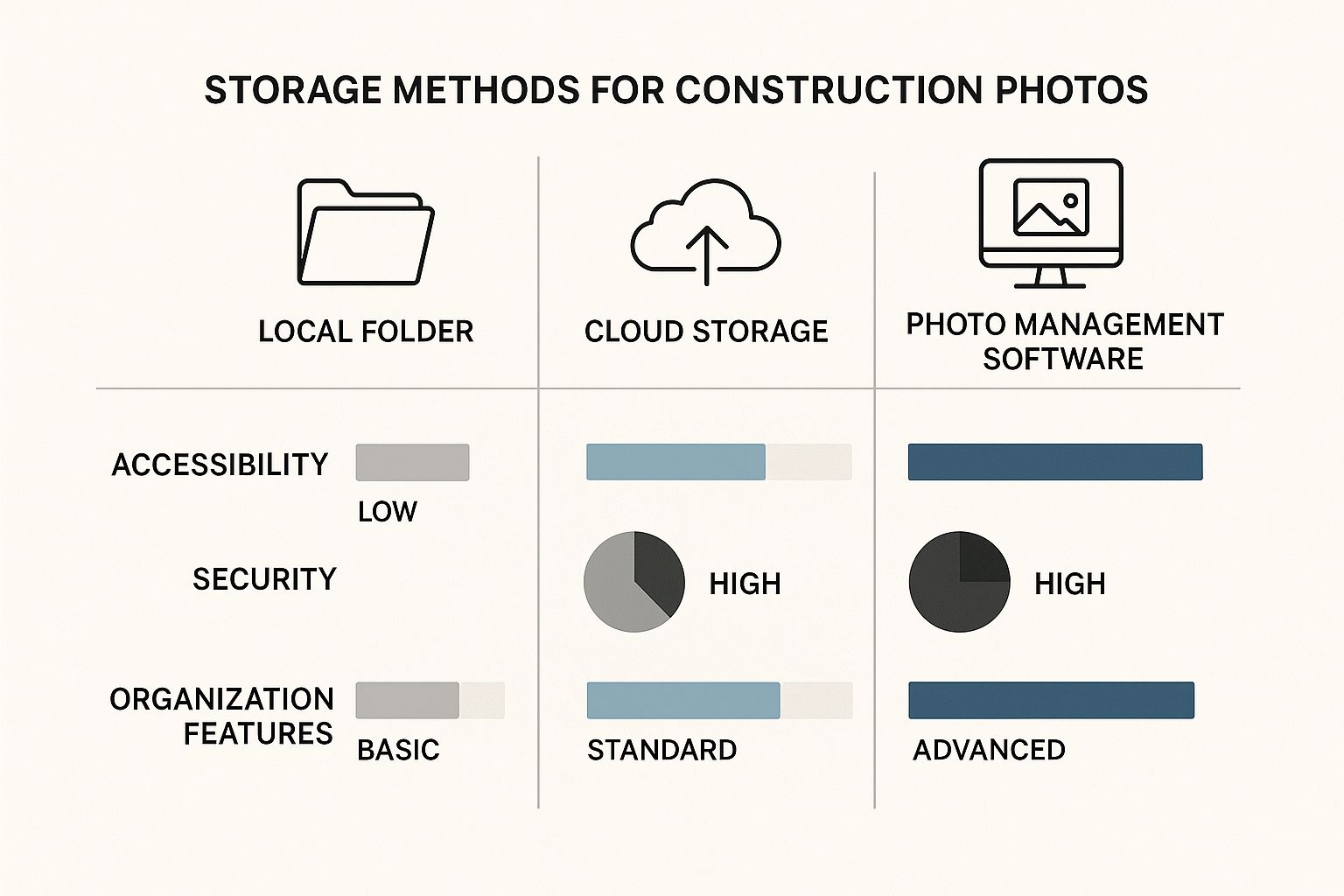 Infographic about construction photo documentation
