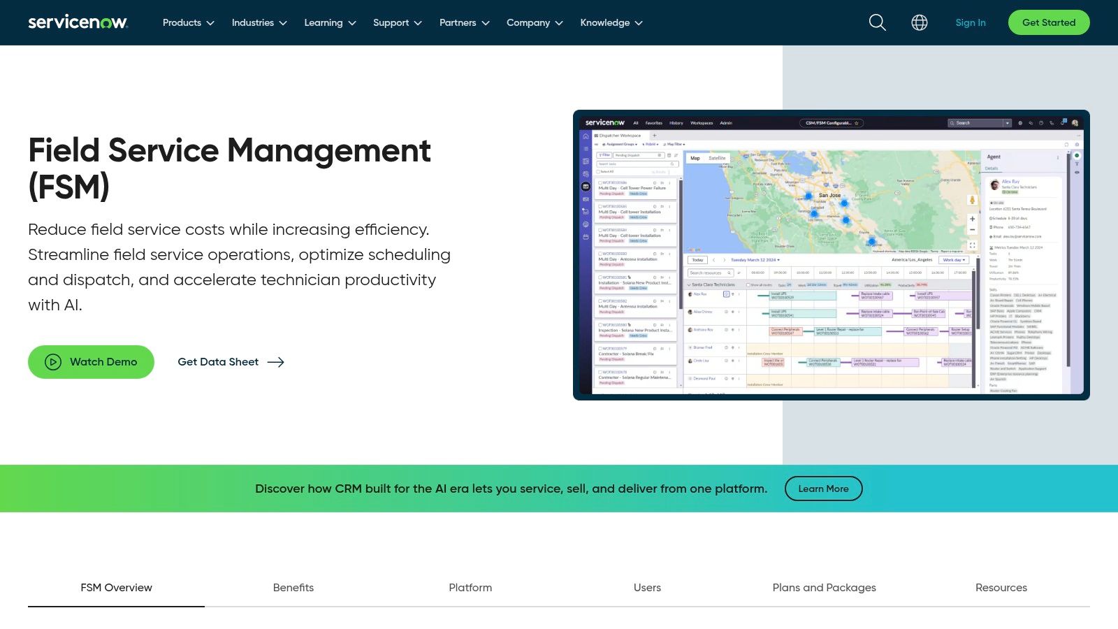 ServiceNow Field Service Management