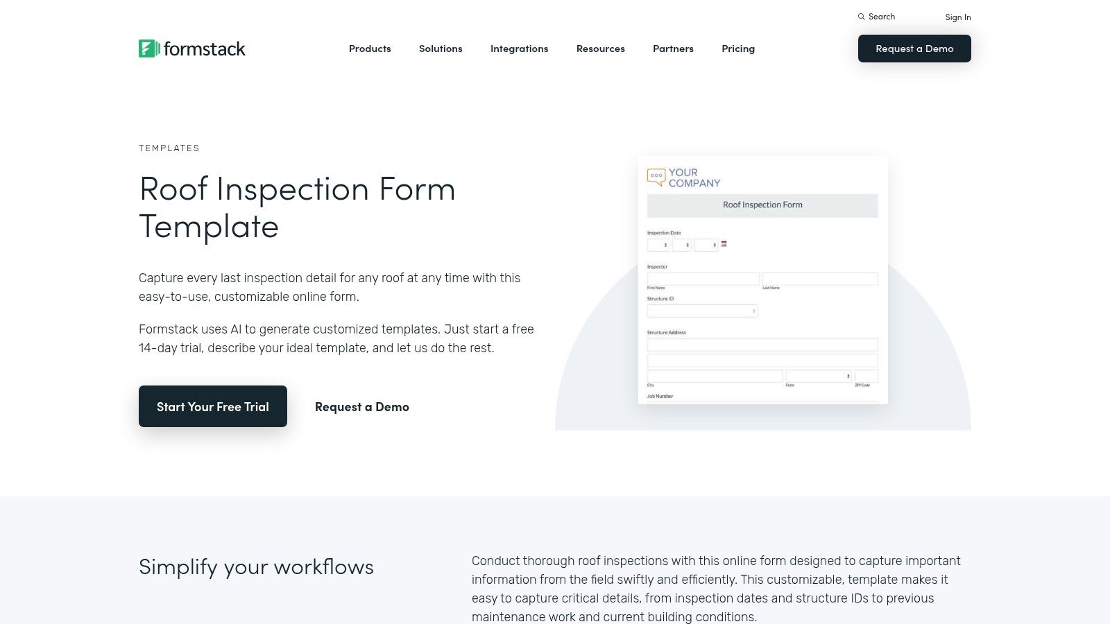 Formstack Roof Inspection Template