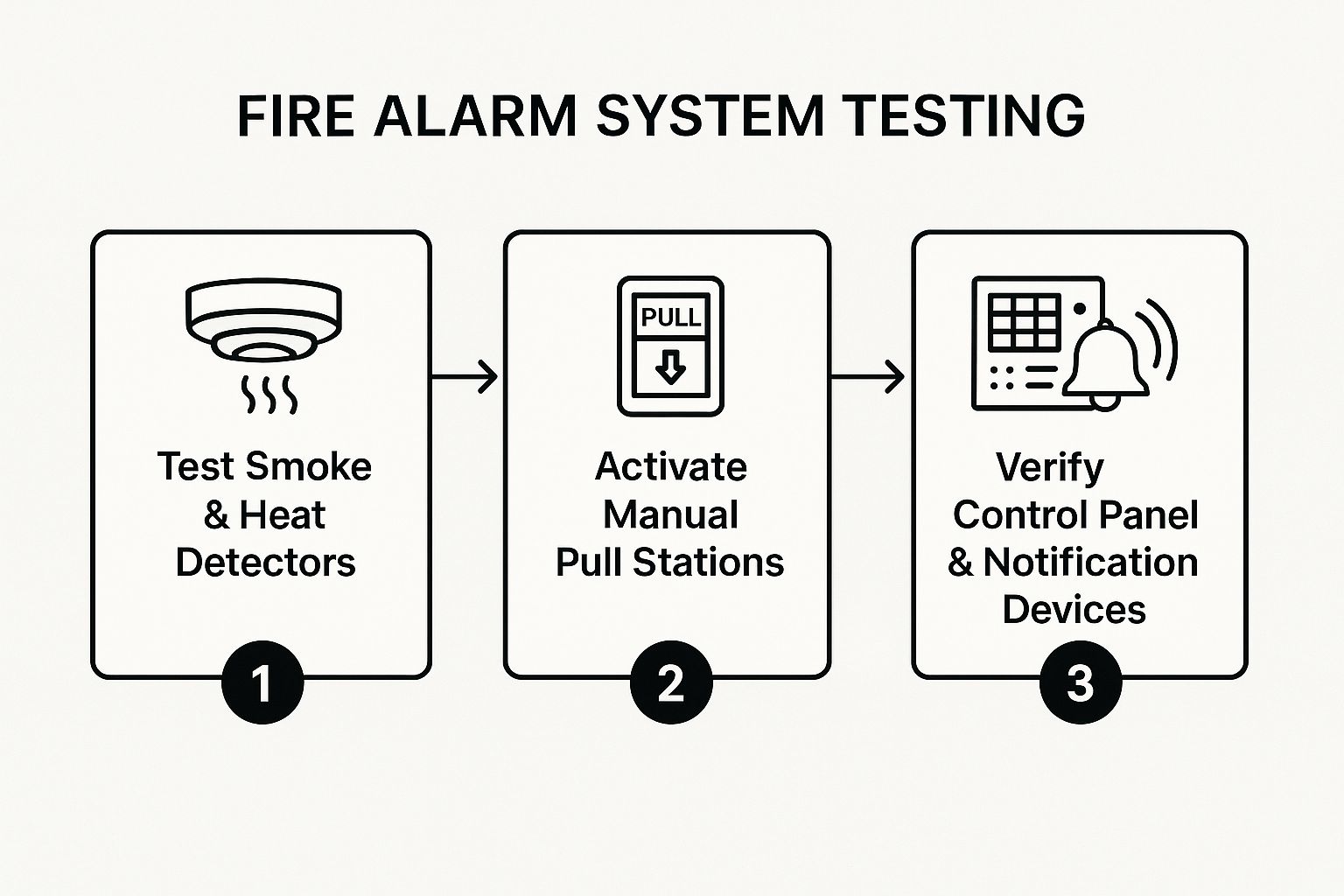 Infographic showing key data about Fire Alarm and Detection System Inspection