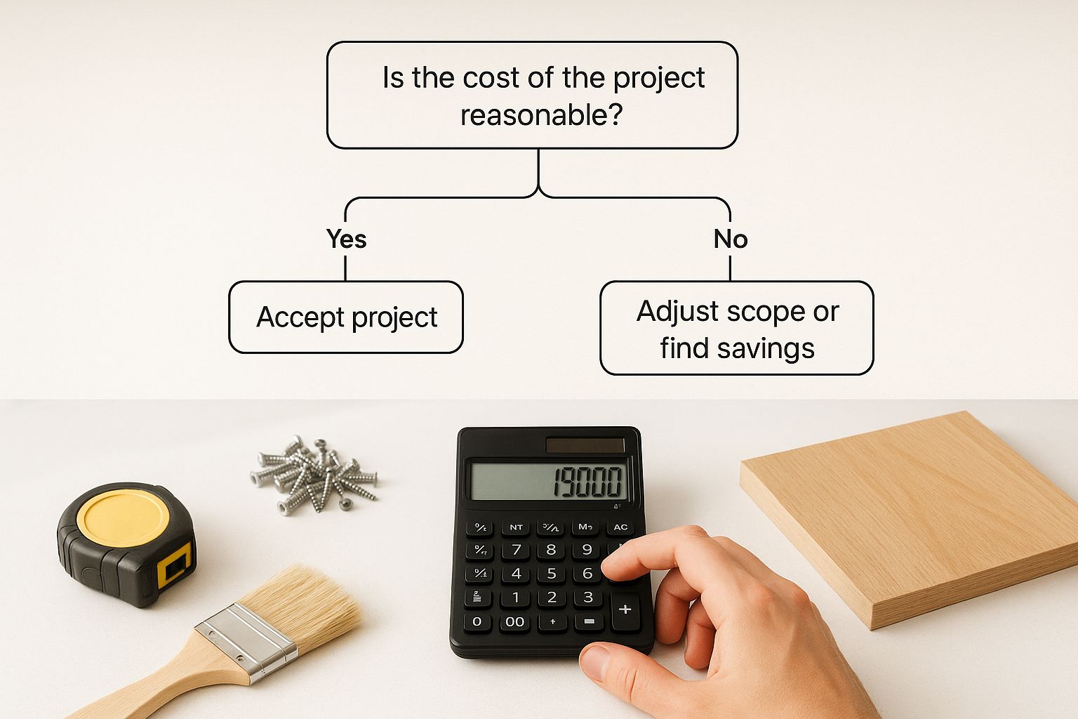 Infographic about how to price handyman jobs