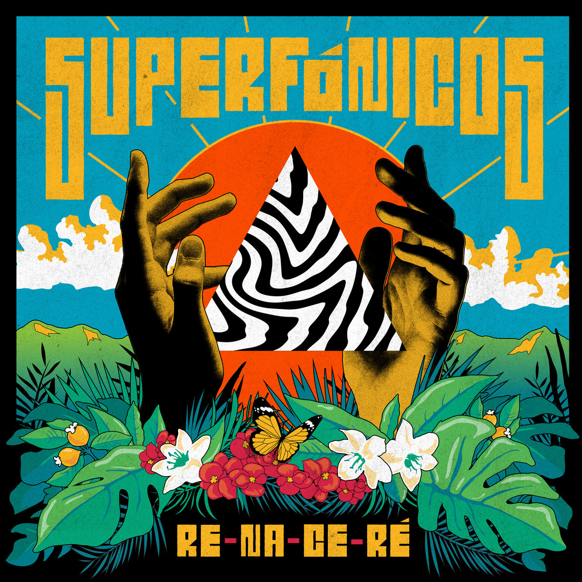 Re-Na-Ce-Re by Superfonicos — album cover, vinyl pressed at Gold Rush Vinyl in Austin, Texas
