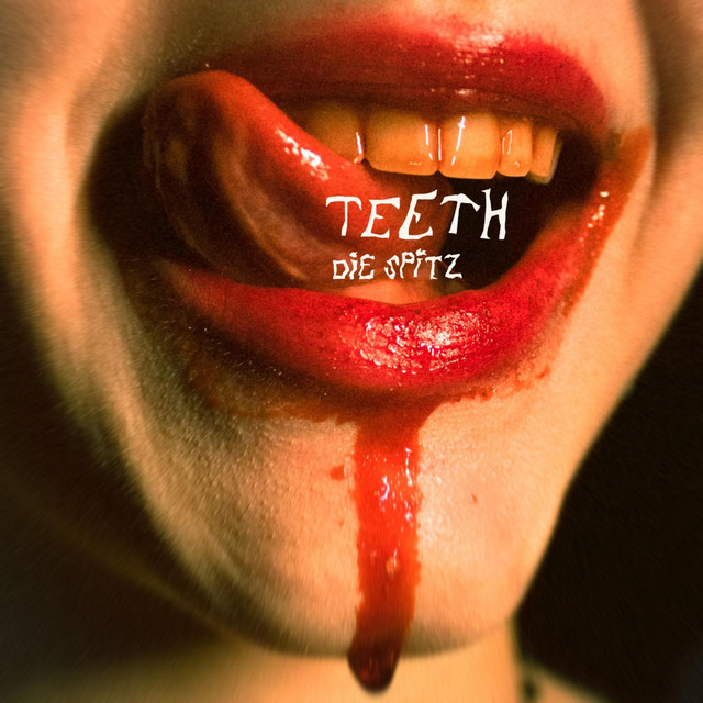 Teeth by Die Spitz — album cover, vinyl pressed at Gold Rush Vinyl in Austin, Texas