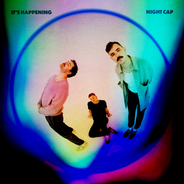It's Happening by Night Cap — album cover, vinyl pressed at Gold Rush Vinyl in Austin, Texas