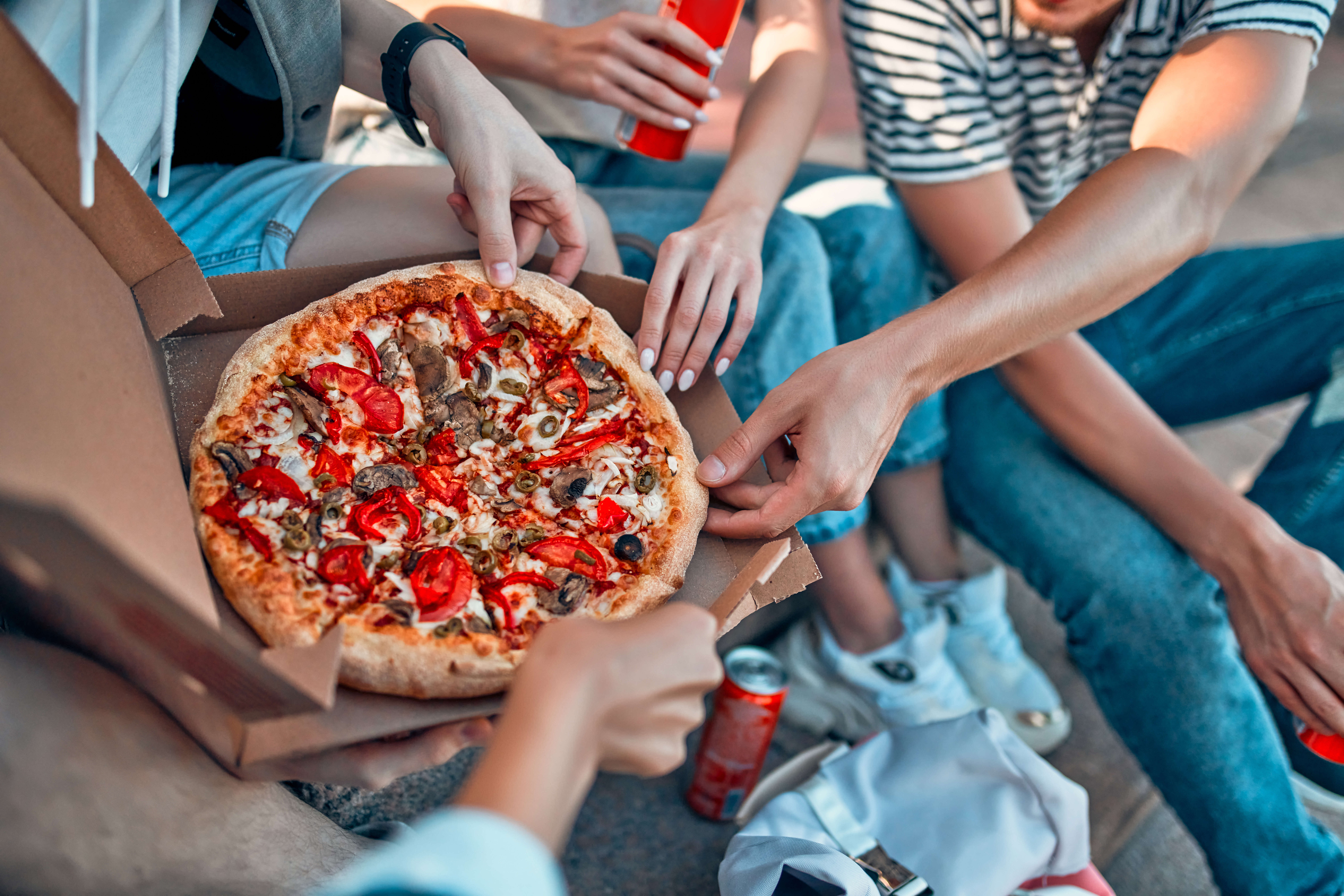 Pizza stock image