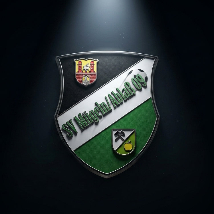 Wappen des SV Mügeln/Ablaß 09 in 3D-Optik