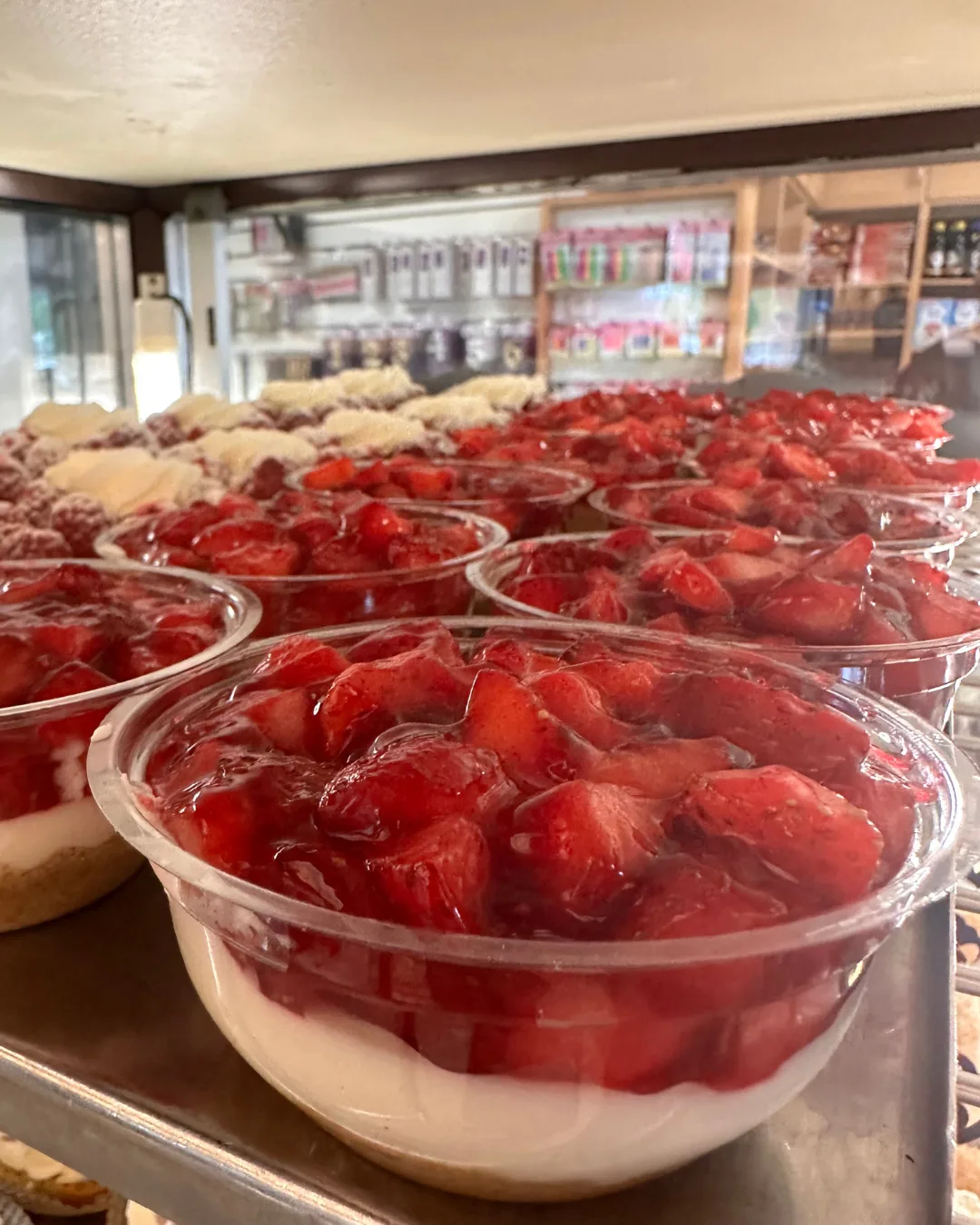 Strawberry Yogurt Cheesecake