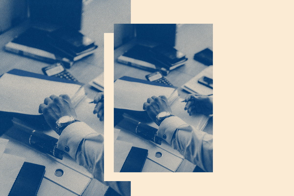 Freelancer preparing records for tax season