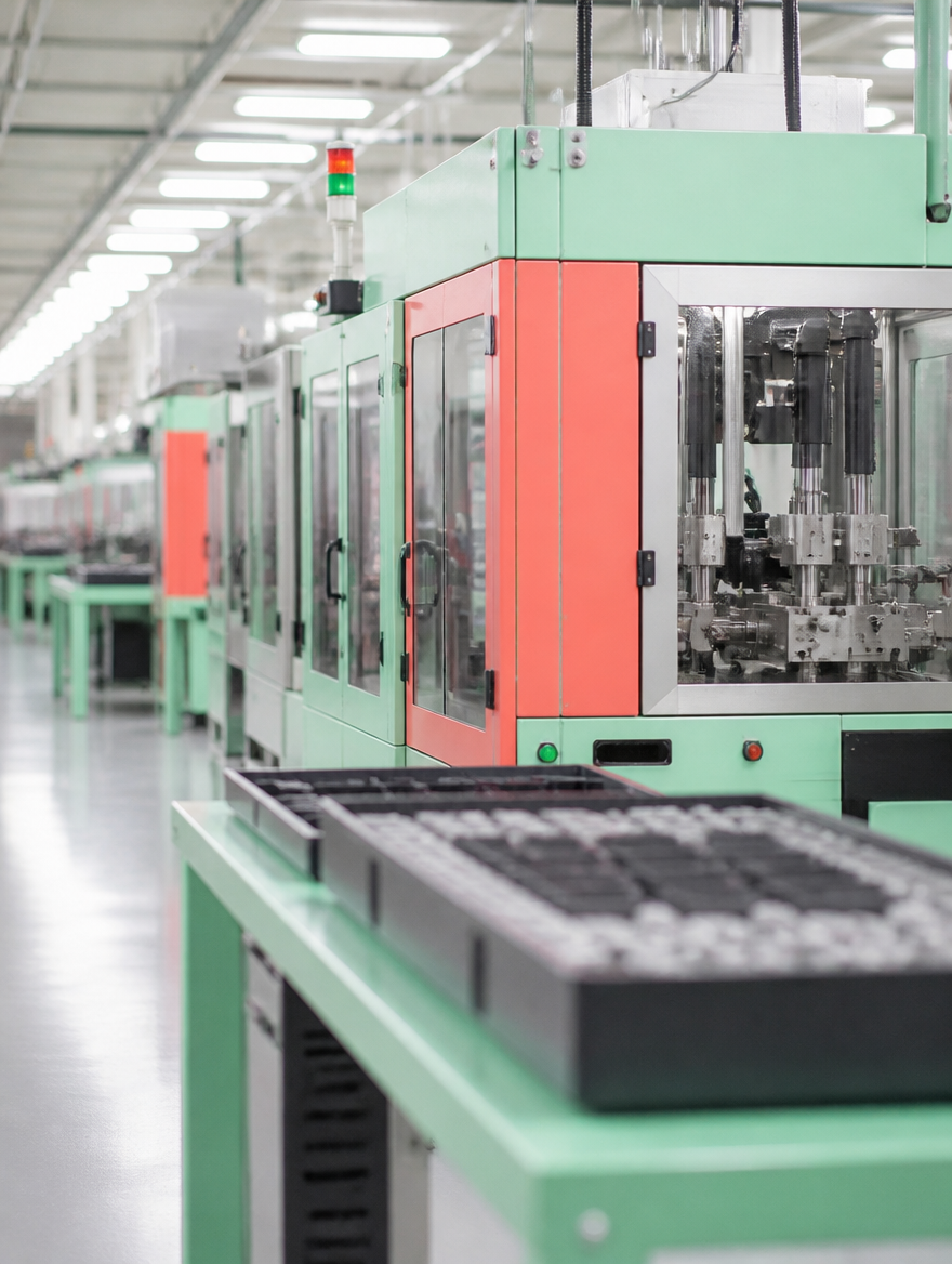 Manufacturing machinery on a factory floor in Haverhill