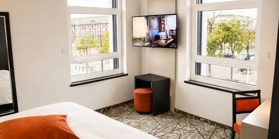 Autre angle de la Chambre Premium de 25 m² à Illkirch-Graffenstaden