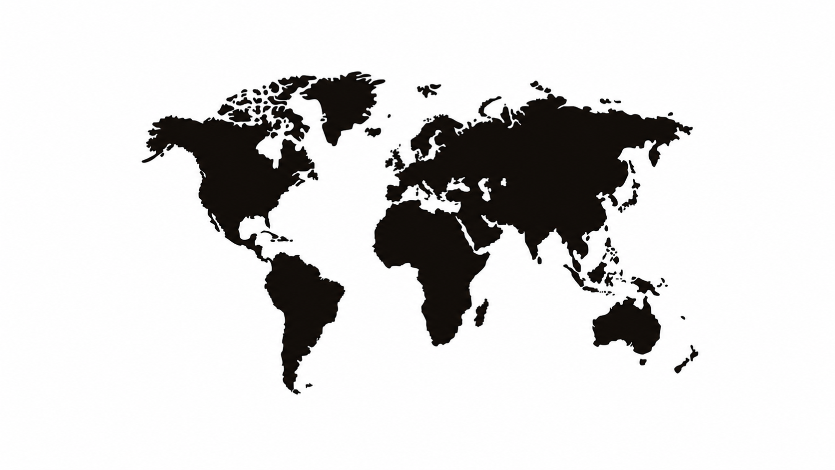 Map highlighting InPartners Group preferential markets in Europe, Africa, Brazil, China and the USA