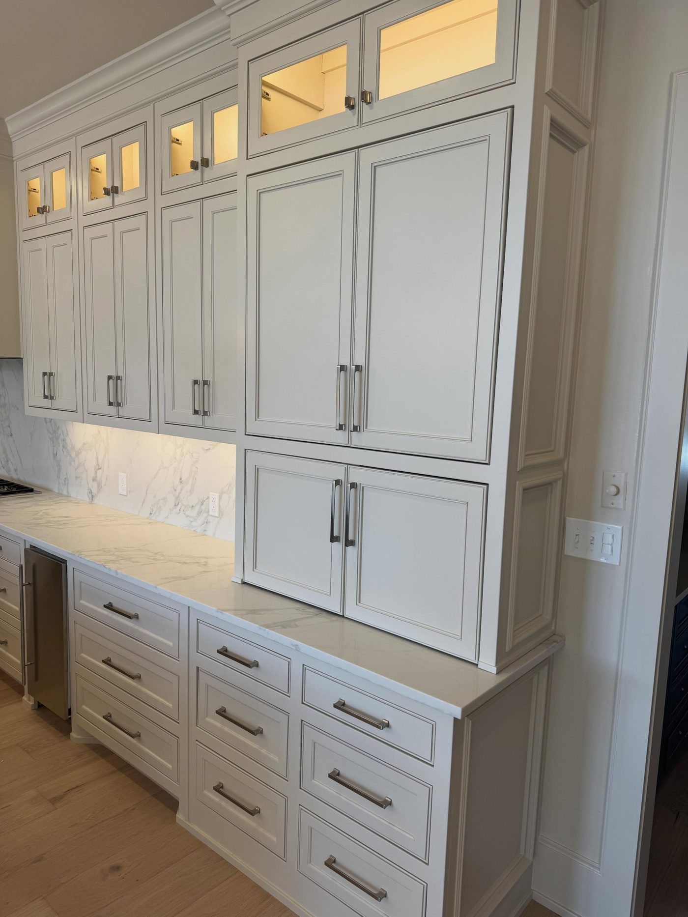 Floor to ceiling custom cabinetry kitchen remodel