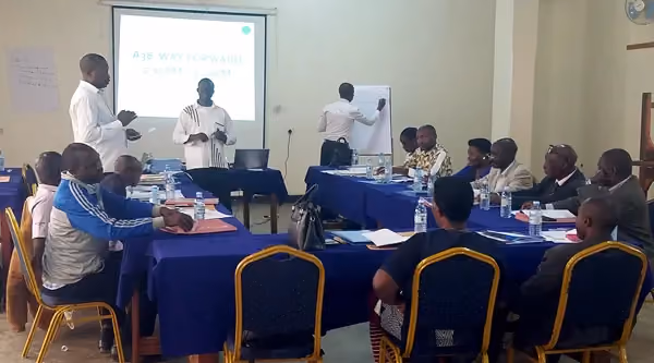 Training session for local leaders in Uganda