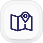Icon of a folded map with a location pin above it.