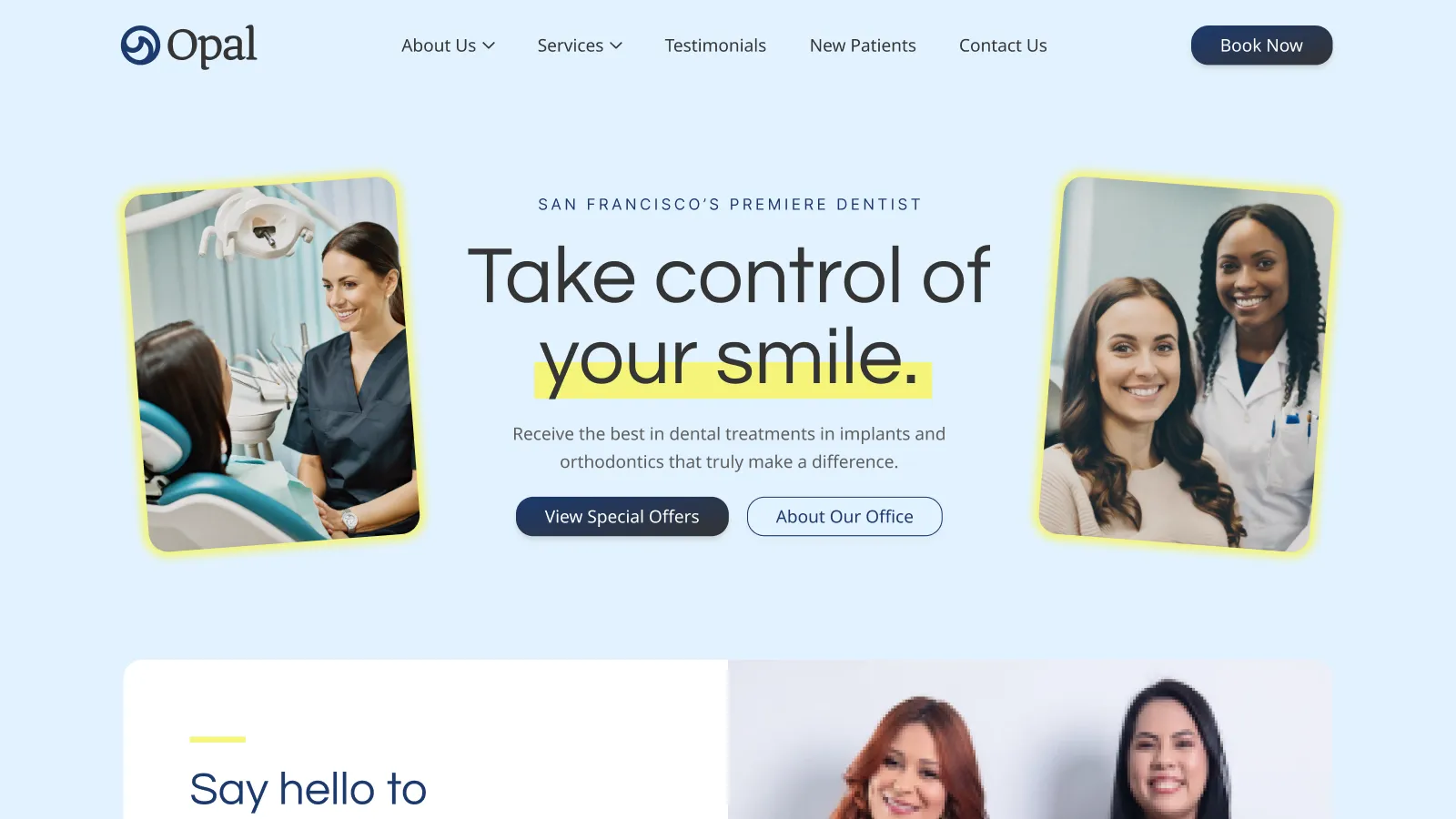 Opal website theme
