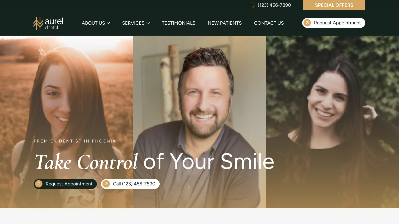 Aurel website theme
