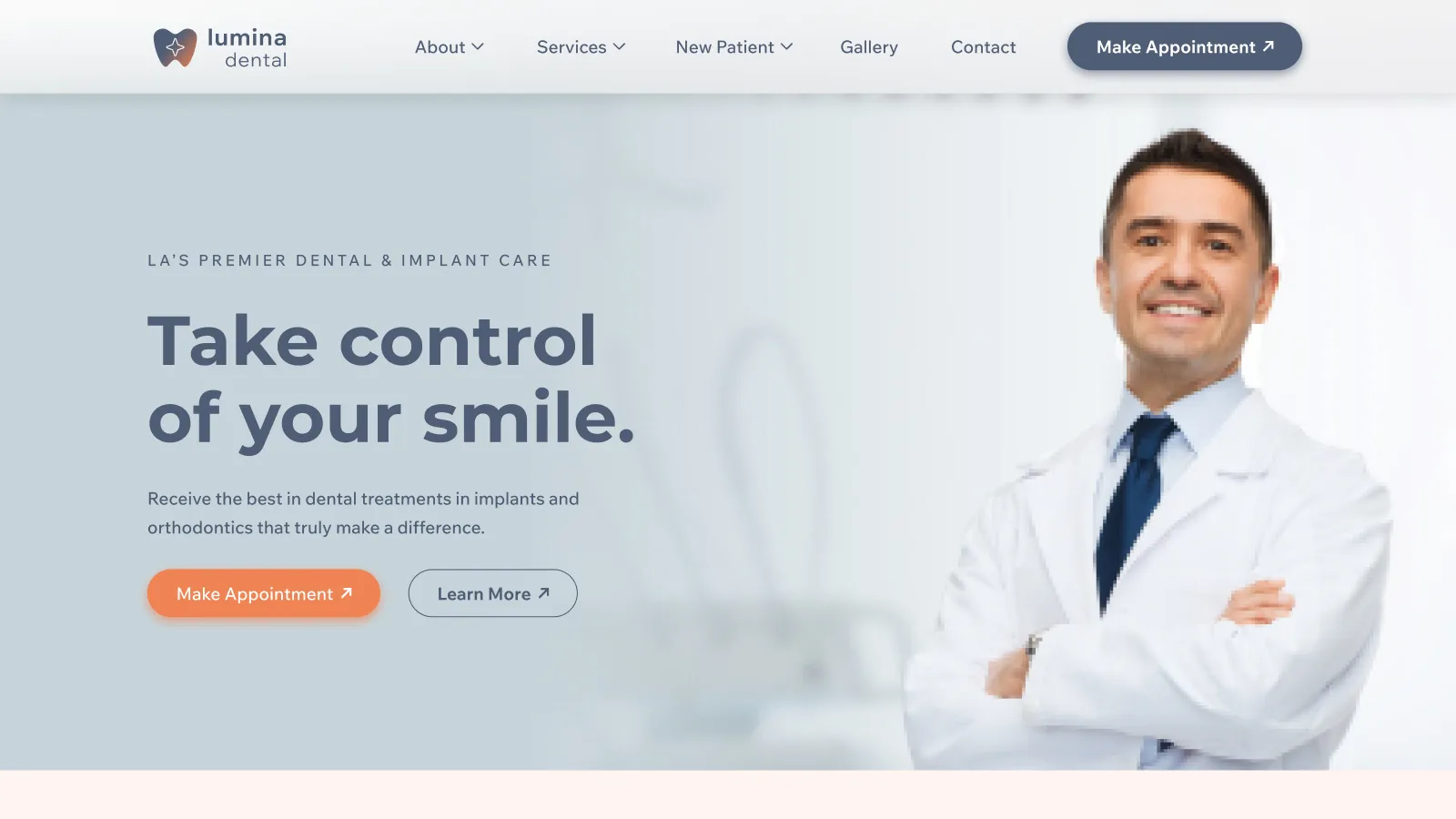 Lumina website theme