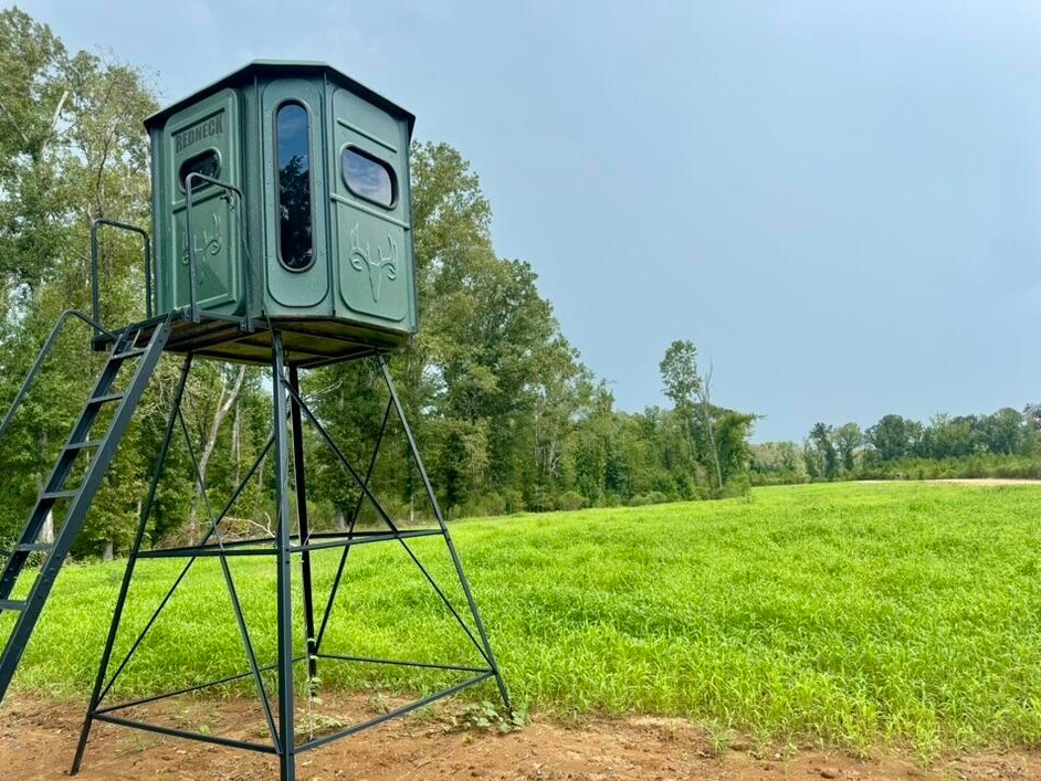 Elevated Deer Blind on large hunting tract in Utica, MS