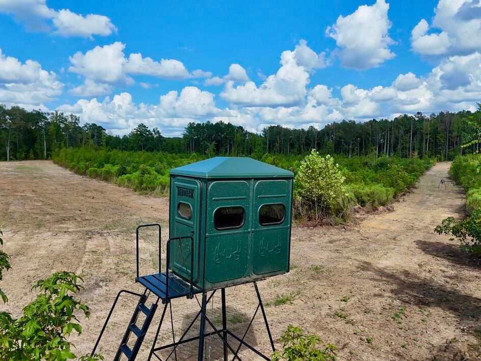 Elevated Deer Blind on large hunting tract in Utica, MS