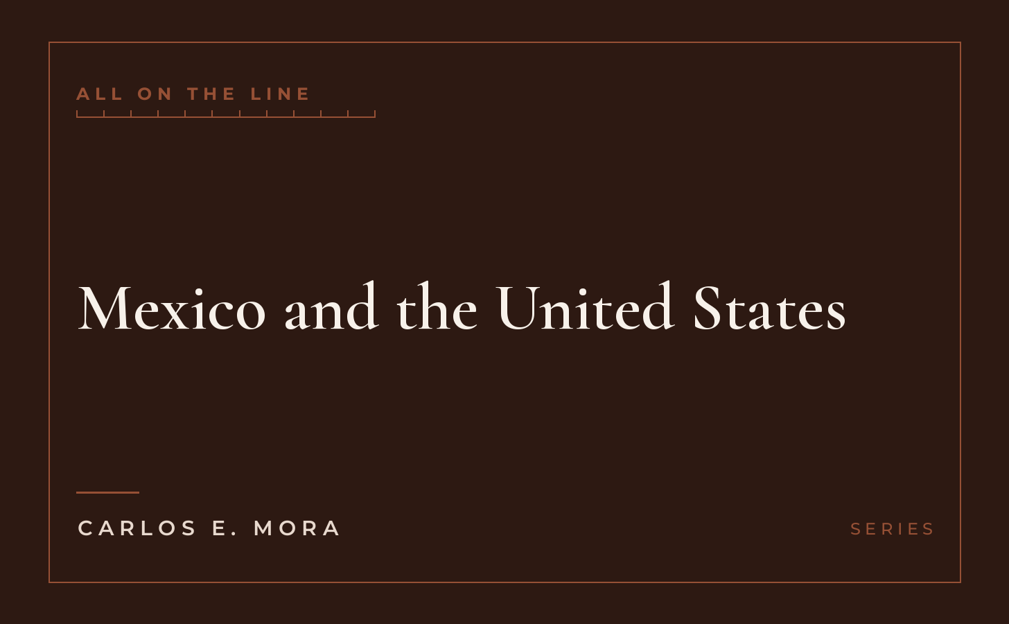 Mexico and the United States, series card